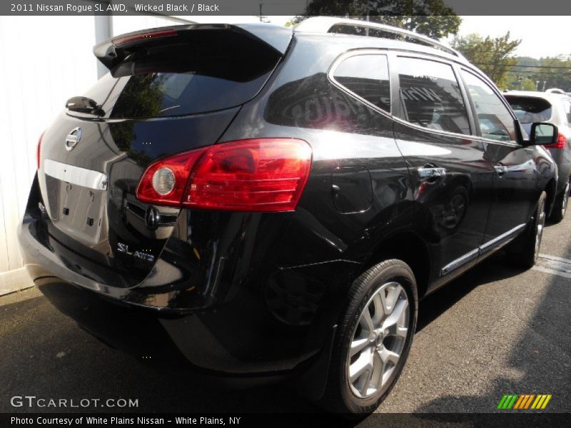 Wicked Black / Black 2011 Nissan Rogue SL AWD