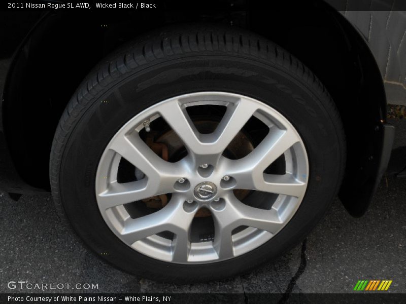 Wicked Black / Black 2011 Nissan Rogue SL AWD