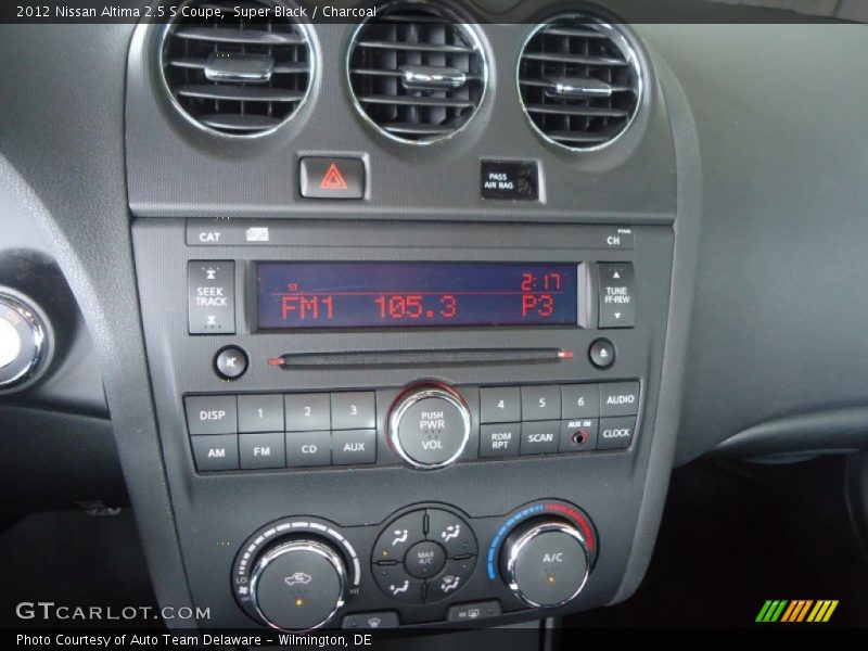 Super Black / Charcoal 2012 Nissan Altima 2.5 S Coupe