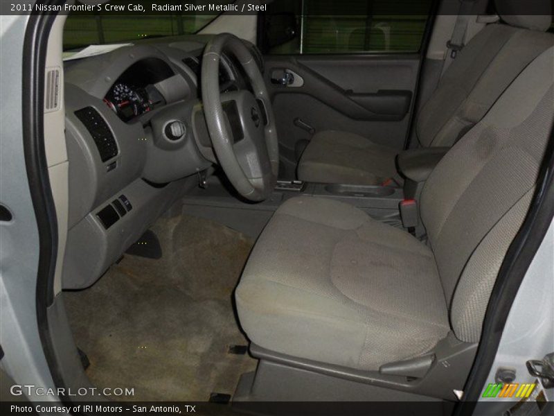 Radiant Silver Metallic / Steel 2011 Nissan Frontier S Crew Cab