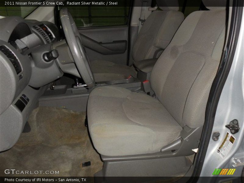 Radiant Silver Metallic / Steel 2011 Nissan Frontier S Crew Cab