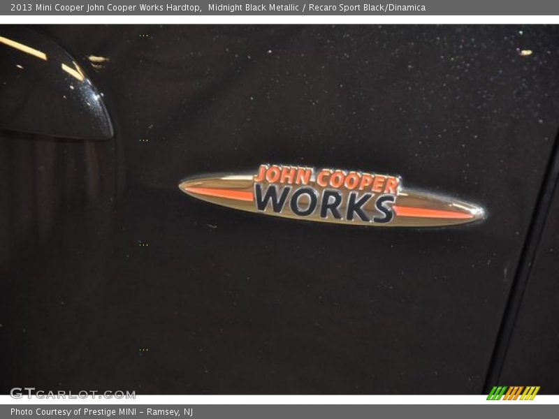 Midnight Black Metallic / Recaro Sport Black/Dinamica 2013 Mini Cooper John Cooper Works Hardtop