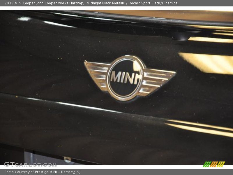 Midnight Black Metallic / Recaro Sport Black/Dinamica 2013 Mini Cooper John Cooper Works Hardtop