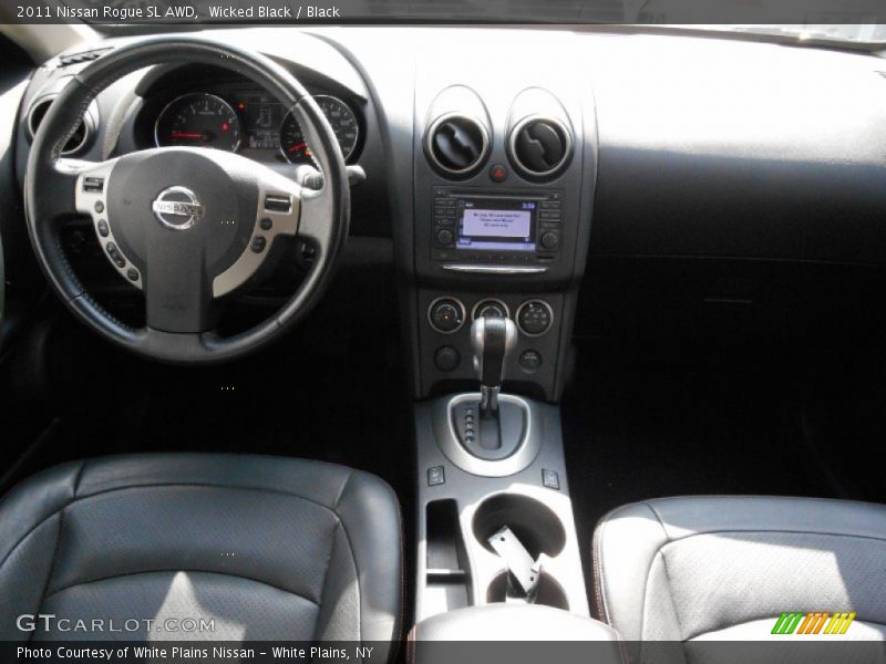 Wicked Black / Black 2011 Nissan Rogue SL AWD