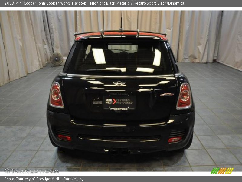 Midnight Black Metallic / Recaro Sport Black/Dinamica 2013 Mini Cooper John Cooper Works Hardtop