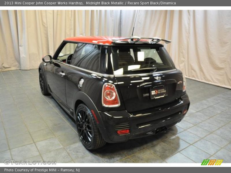 Midnight Black Metallic / Recaro Sport Black/Dinamica 2013 Mini Cooper John Cooper Works Hardtop