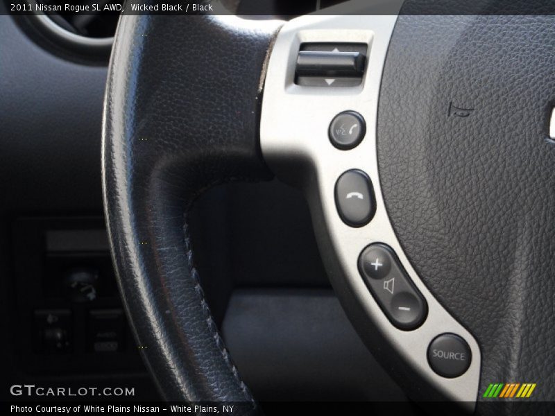 Wicked Black / Black 2011 Nissan Rogue SL AWD