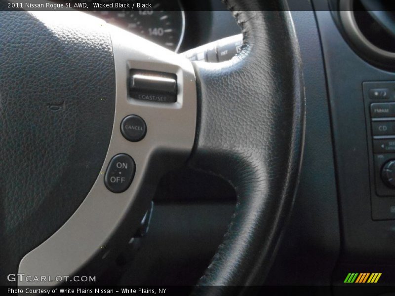 Wicked Black / Black 2011 Nissan Rogue SL AWD
