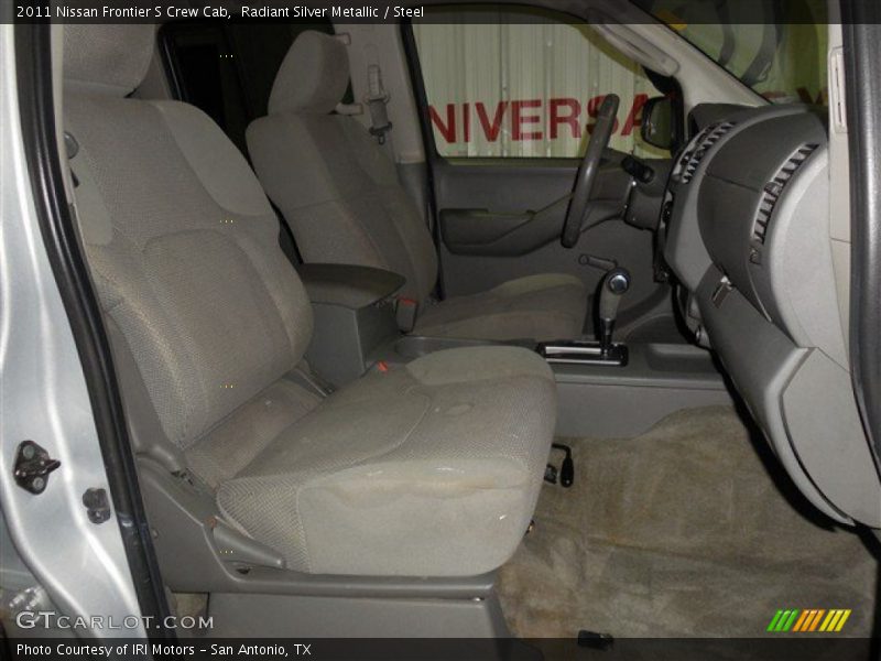 Radiant Silver Metallic / Steel 2011 Nissan Frontier S Crew Cab