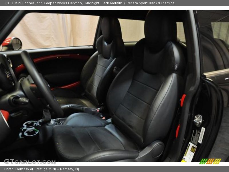 Midnight Black Metallic / Recaro Sport Black/Dinamica 2013 Mini Cooper John Cooper Works Hardtop