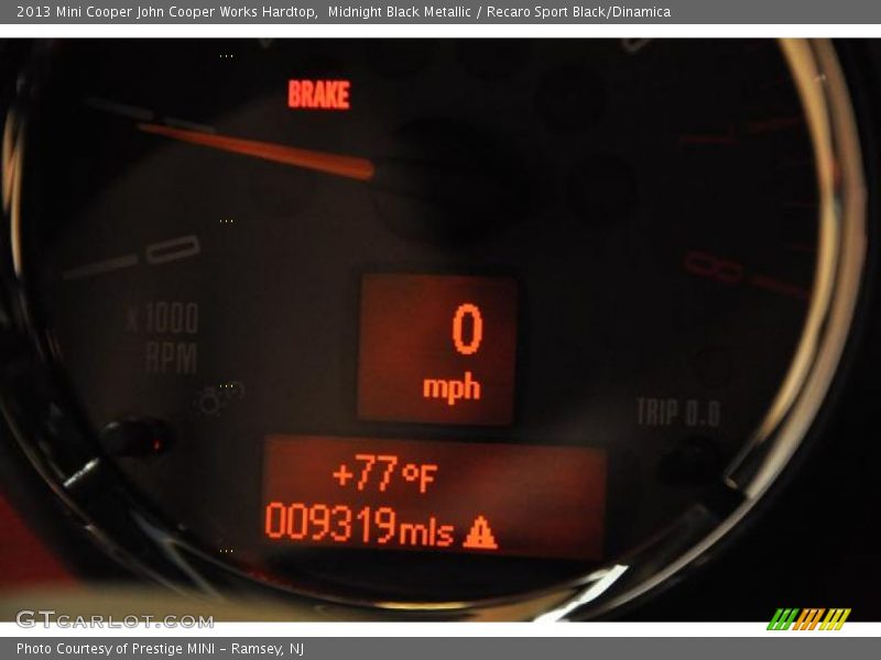 Midnight Black Metallic / Recaro Sport Black/Dinamica 2013 Mini Cooper John Cooper Works Hardtop