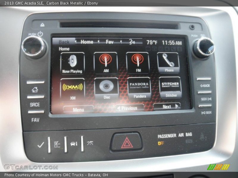 Carbon Black Metallic / Ebony 2013 GMC Acadia SLE