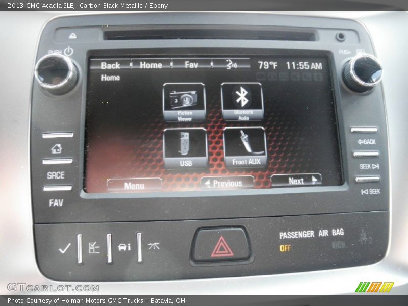Carbon Black Metallic / Ebony 2013 GMC Acadia SLE