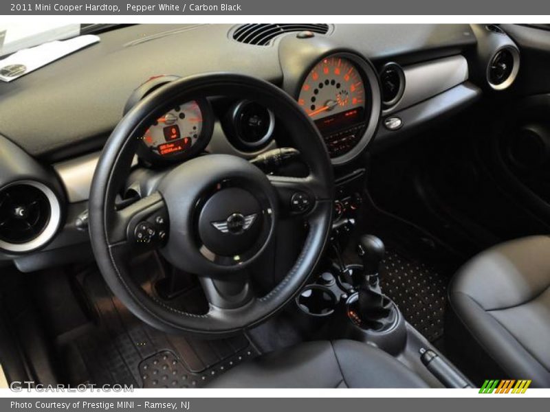 Pepper White / Carbon Black 2011 Mini Cooper Hardtop