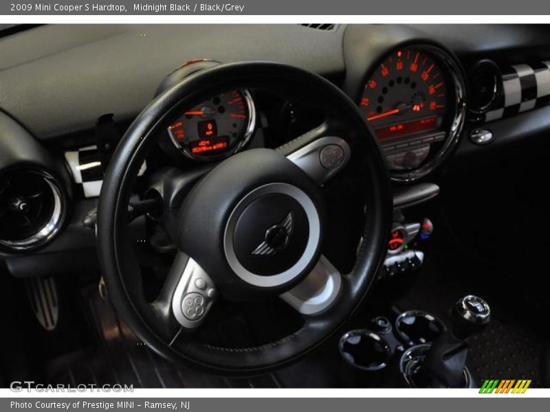Midnight Black / Black/Grey 2009 Mini Cooper S Hardtop