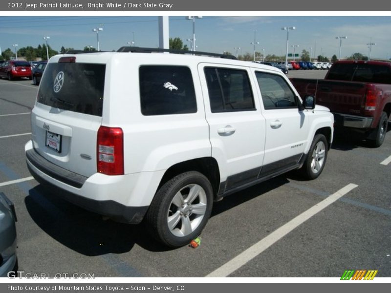 Bright White / Dark Slate Gray 2012 Jeep Patriot Latitude