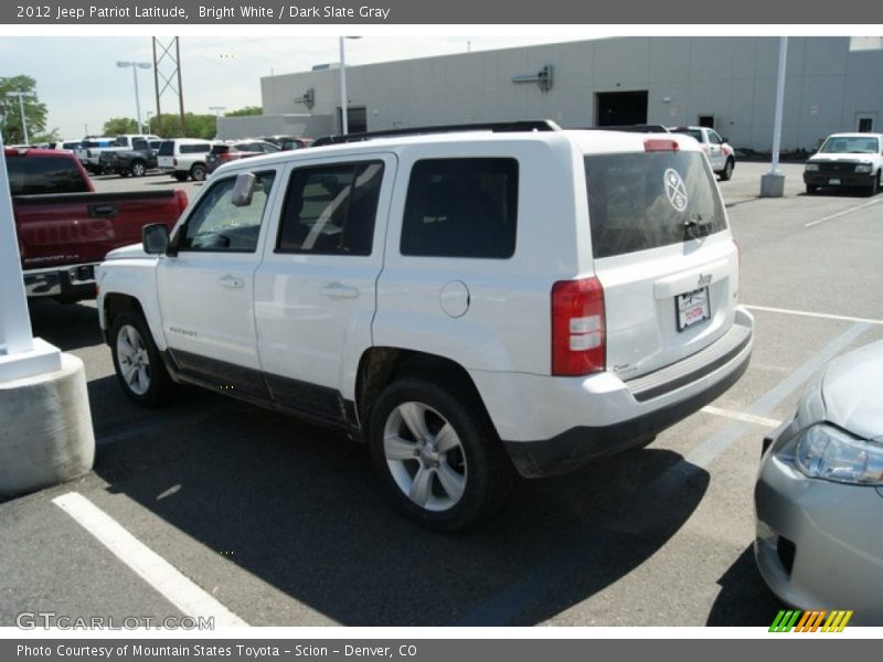 Bright White / Dark Slate Gray 2012 Jeep Patriot Latitude