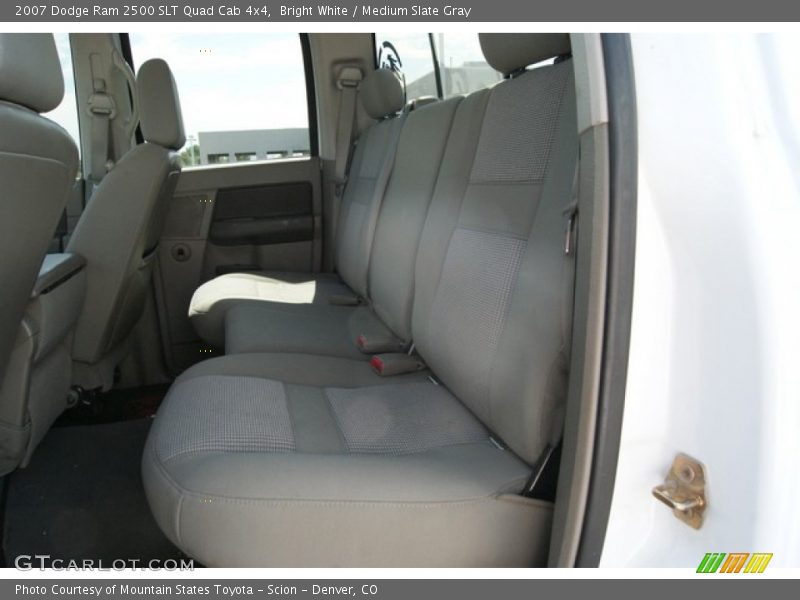 Bright White / Medium Slate Gray 2007 Dodge Ram 2500 SLT Quad Cab 4x4