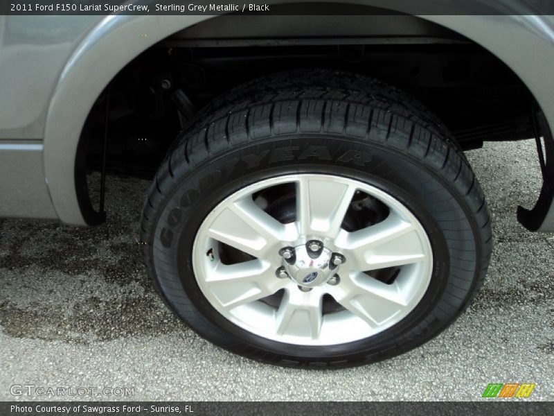 Sterling Grey Metallic / Black 2011 Ford F150 Lariat SuperCrew