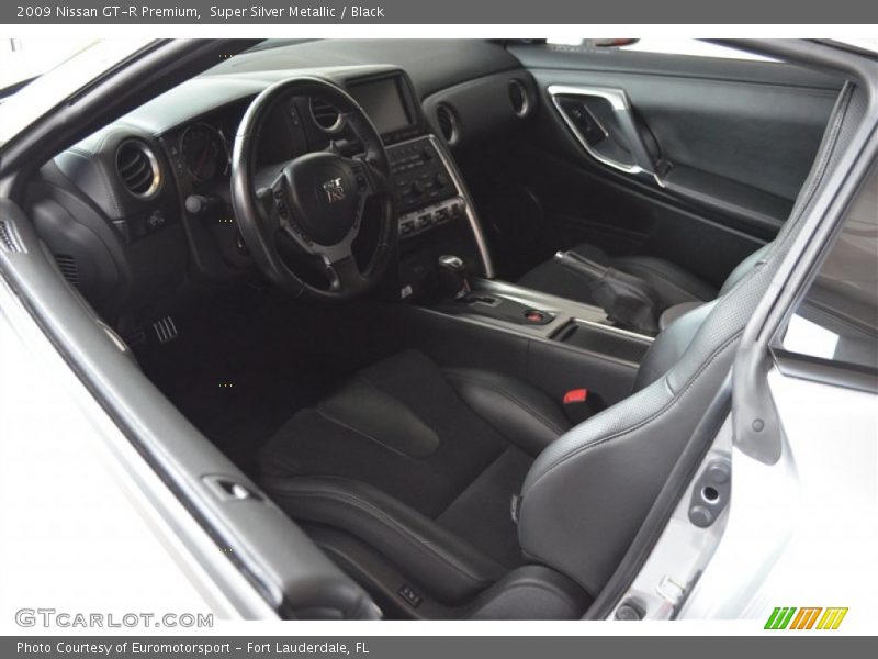 Super Silver Metallic / Black 2009 Nissan GT-R Premium