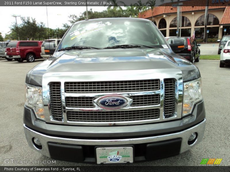 Sterling Grey Metallic / Black 2011 Ford F150 Lariat SuperCrew