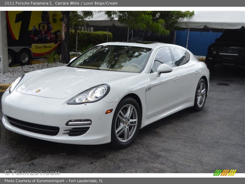 Carrara White / Luxor Beige/Cream 2011 Porsche Panamera S