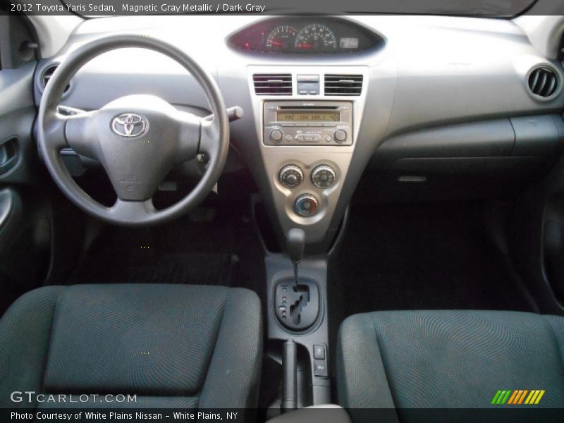 Magnetic Gray Metallic / Dark Gray 2012 Toyota Yaris Sedan