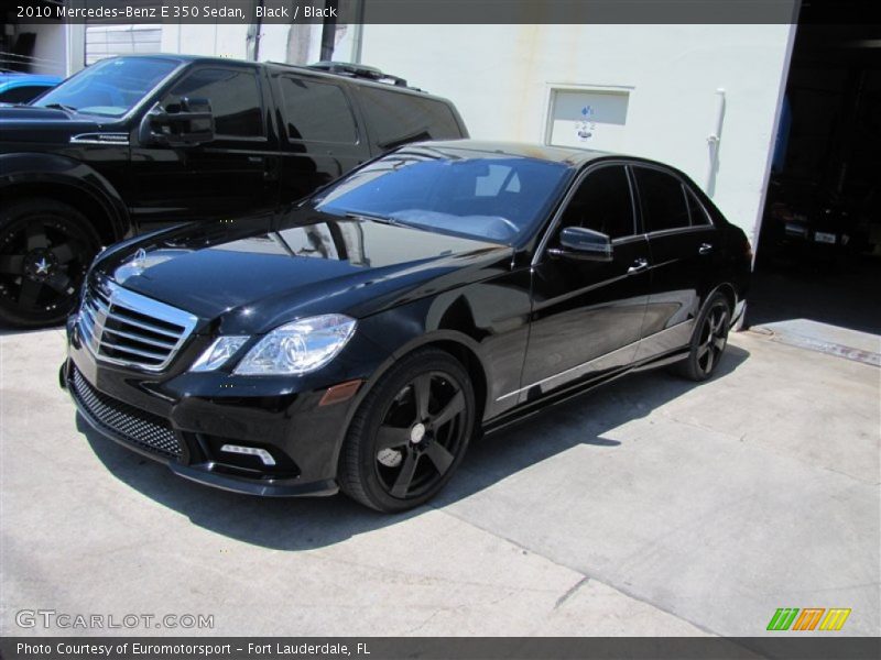 Black / Black 2010 Mercedes-Benz E 350 Sedan