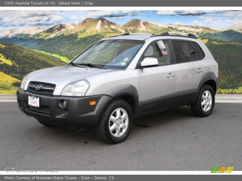 Sahara Silver / Gray 2005 Hyundai Tucson LX V6