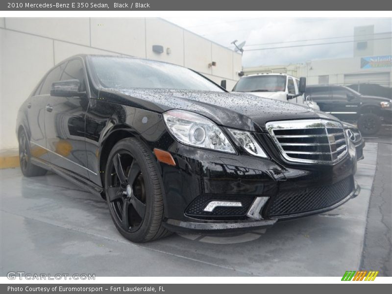 Black / Black 2010 Mercedes-Benz E 350 Sedan