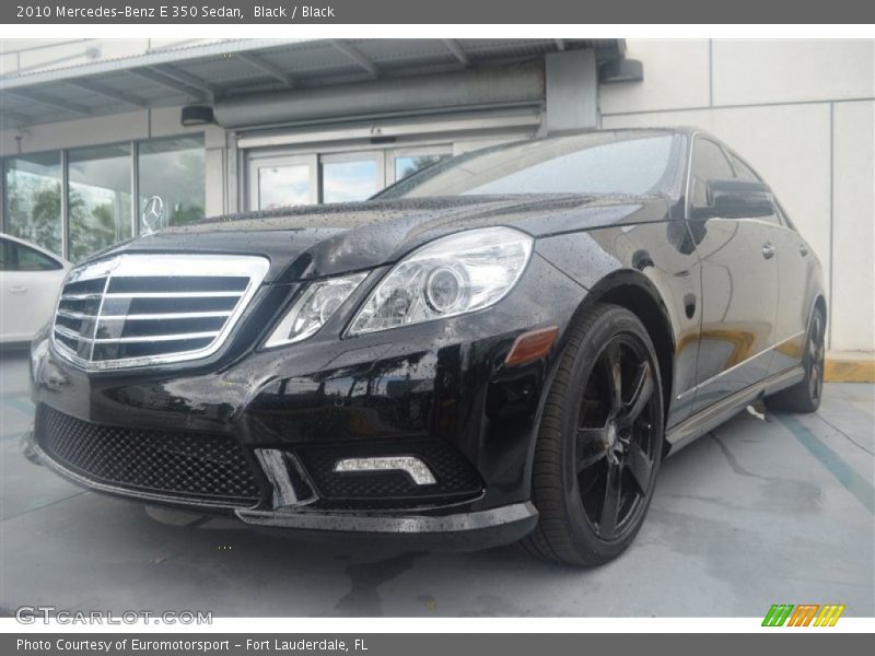 Black / Black 2010 Mercedes-Benz E 350 Sedan