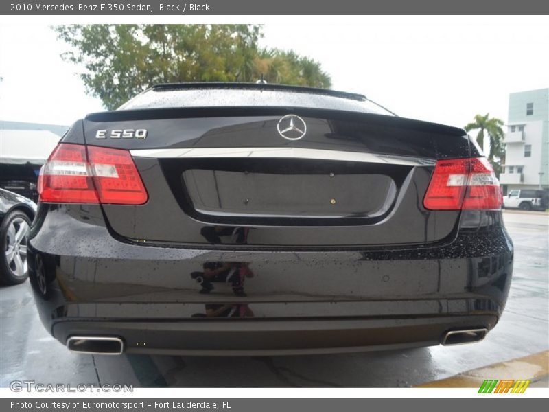 Black / Black 2010 Mercedes-Benz E 350 Sedan