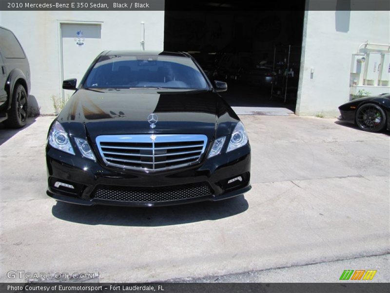 Black / Black 2010 Mercedes-Benz E 350 Sedan