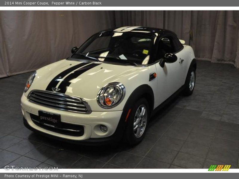 Pepper White / Carbon Black 2014 Mini Cooper Coupe