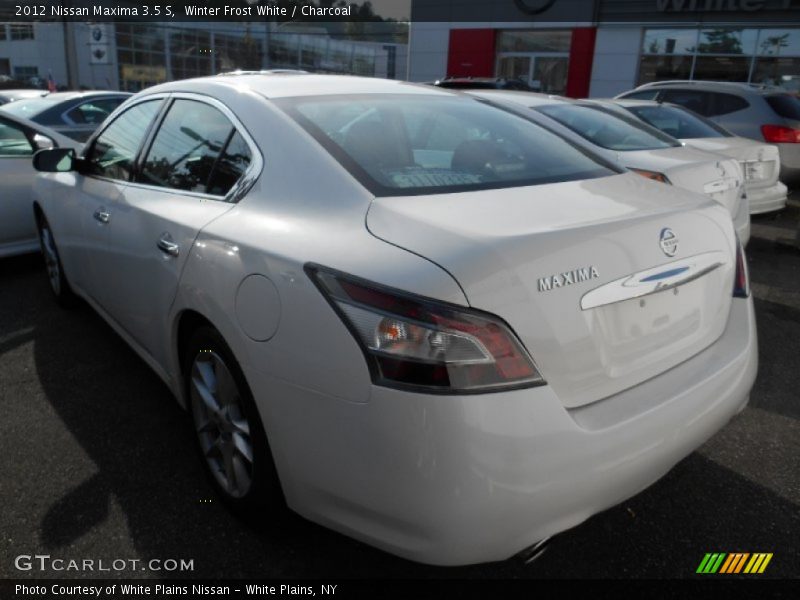 Winter Frost White / Charcoal 2012 Nissan Maxima 3.5 S