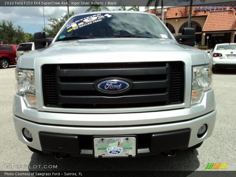 Ingot Silver Metallic / Black 2010 Ford F150 FX4 SuperCrew 4x4