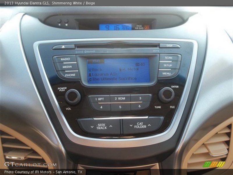 Shimmering White / Beige 2013 Hyundai Elantra GLS