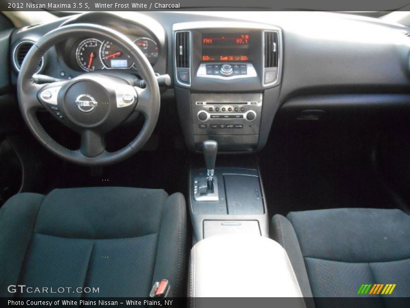 Winter Frost White / Charcoal 2012 Nissan Maxima 3.5 S