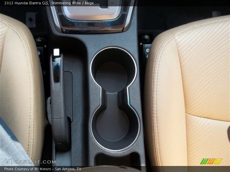 Shimmering White / Beige 2013 Hyundai Elantra GLS