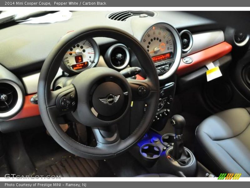 Pepper White / Carbon Black 2014 Mini Cooper Coupe