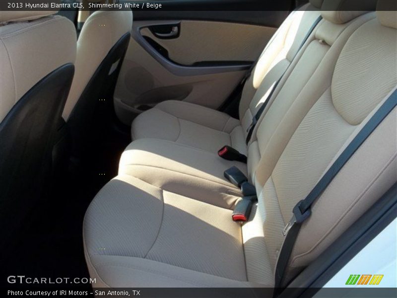 Shimmering White / Beige 2013 Hyundai Elantra GLS