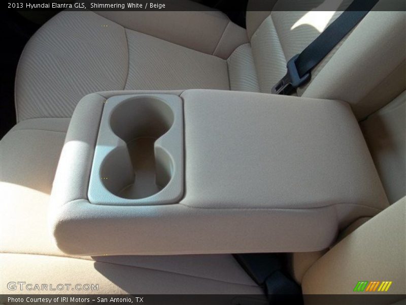 Shimmering White / Beige 2013 Hyundai Elantra GLS
