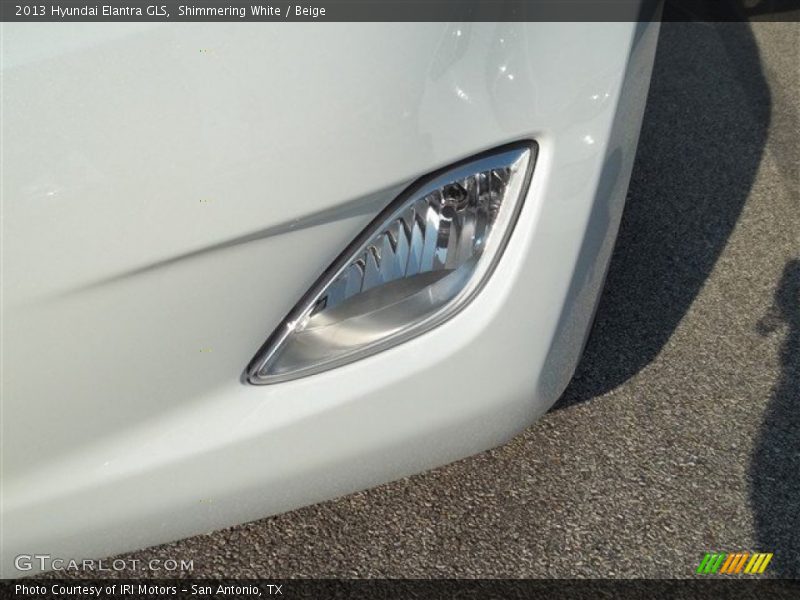 Shimmering White / Beige 2013 Hyundai Elantra GLS