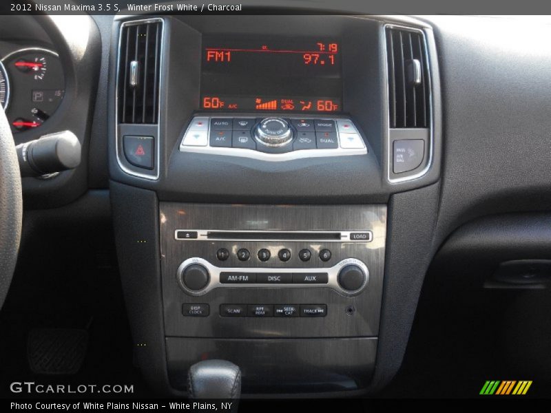 Winter Frost White / Charcoal 2012 Nissan Maxima 3.5 S