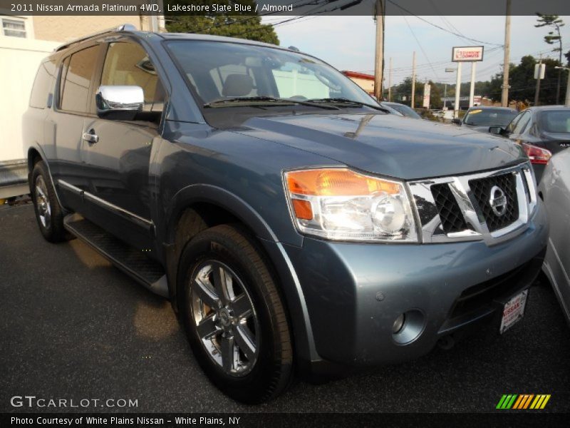 Lakeshore Slate Blue / Almond 2011 Nissan Armada Platinum 4WD