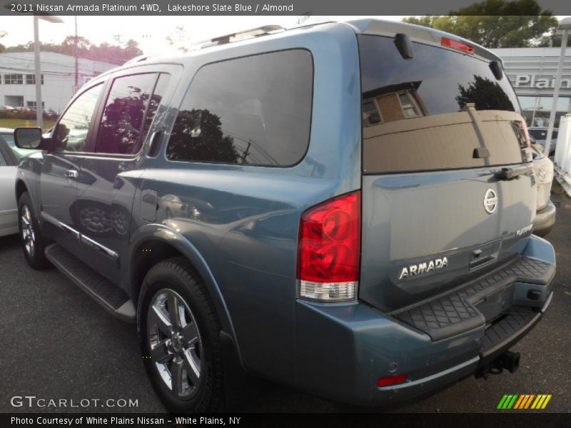 Lakeshore Slate Blue / Almond 2011 Nissan Armada Platinum 4WD
