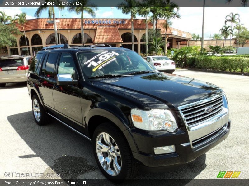 Black / Black 2009 Ford Explorer Limited