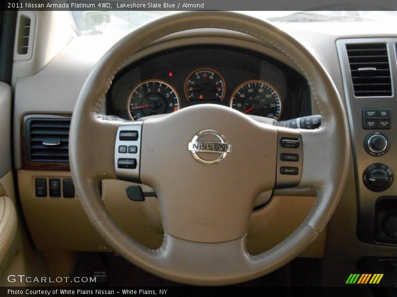 Lakeshore Slate Blue / Almond 2011 Nissan Armada Platinum 4WD