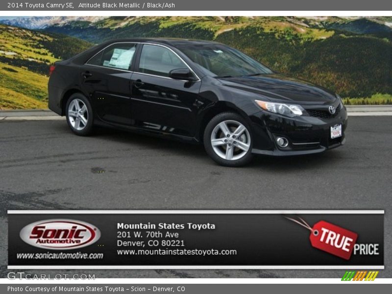 Attitude Black Metallic / Black/Ash 2014 Toyota Camry SE