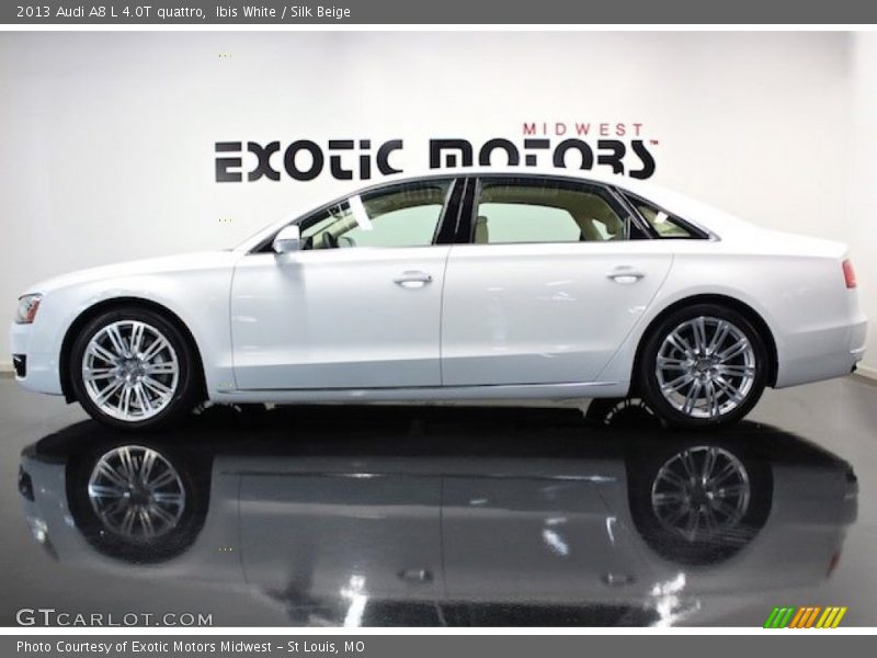 Ibis White / Silk Beige 2013 Audi A8 L 4.0T quattro